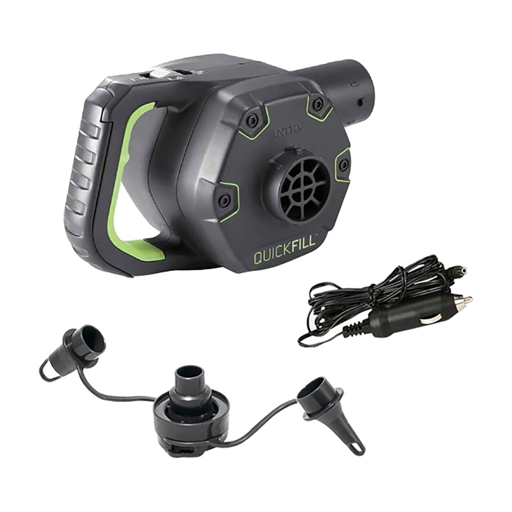 INTEX Quick-Fill 220V AC Electric Pump – High-Volume Electric Inflator with 3 Interconnecting Nozzles