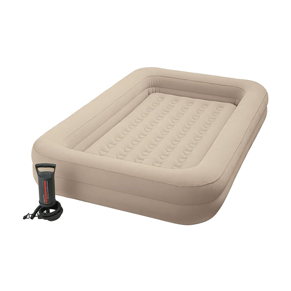 INTEX Kidz Travel Bed Set with Hand Pump – Portable Toddler Sleep Solution with Safety Frame & Carry Bag