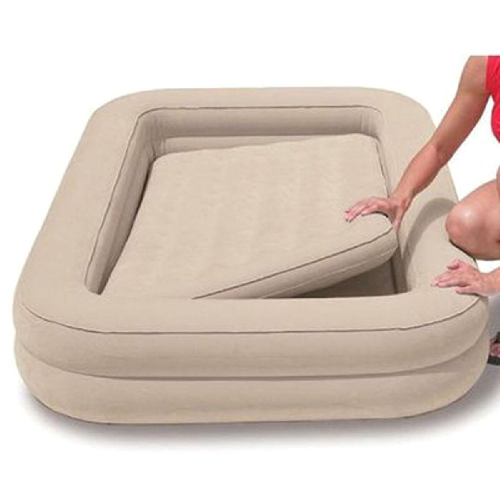 INTEX Kidz Travel Bed Set with Hand Pump – Portable Toddler Sleep Solution with Safety Frame & Carry Bag - Image 4