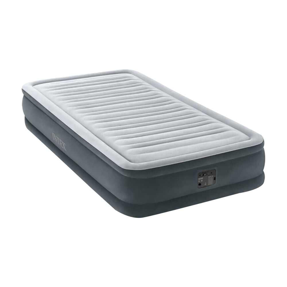 INTEX Dura-Beam Plus Comfort-Plush Air Mattress – Queen Size 13in High Inflatable Bed with Internal AC Pump