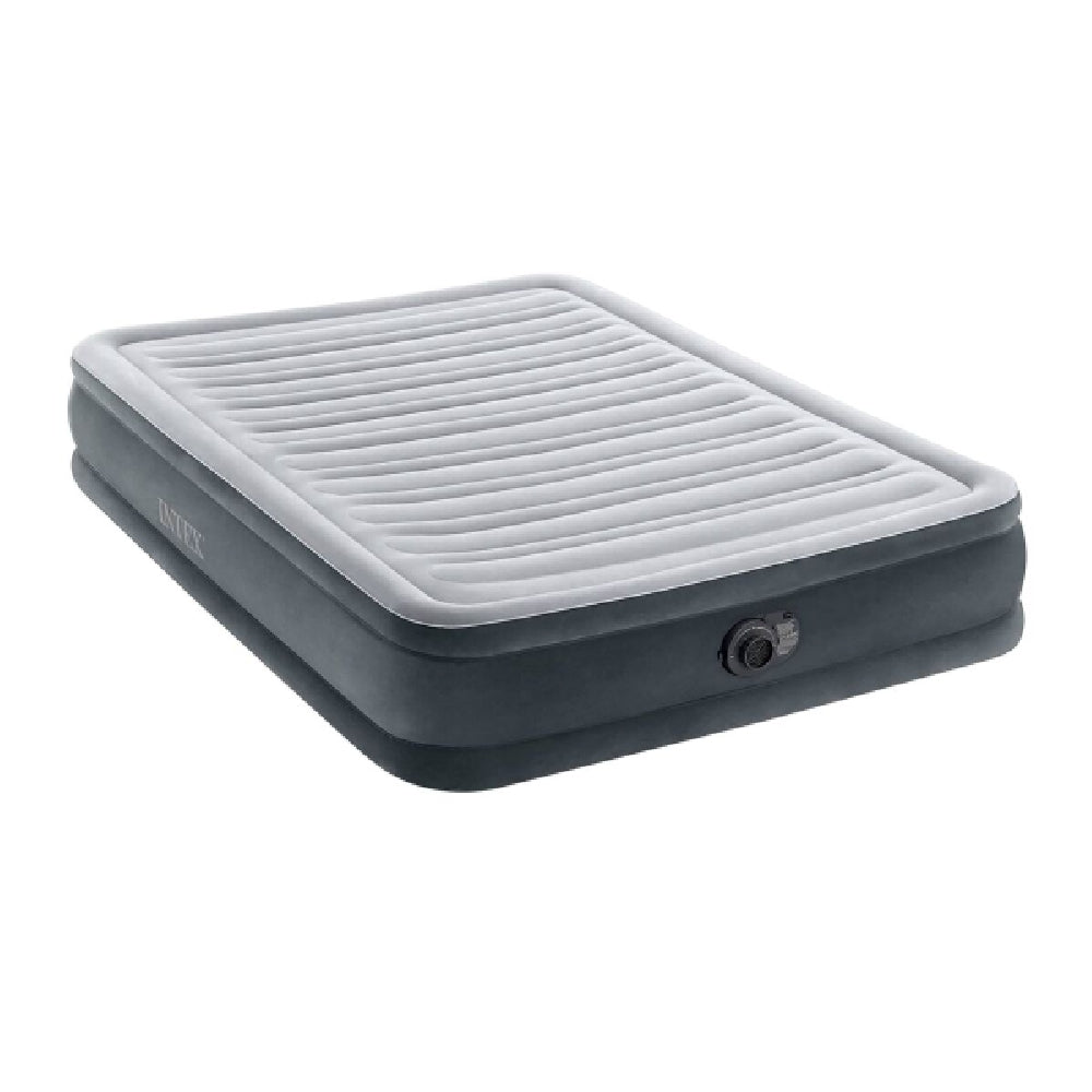 INTEX Dura-Beam Mid-Rise Air Mattress – Queen Size 13in Inflatable Guest Bed with Internal Electric Pump - Image 2
