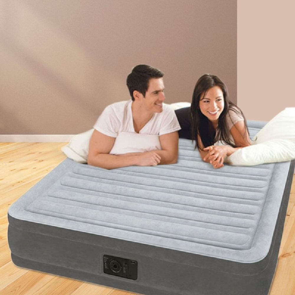 INTEX Dura-Beam Plus Mid-Rise Air Mattress – Full Size 13in Inflatable Bed with Integrated High-Power Pump - Image 4