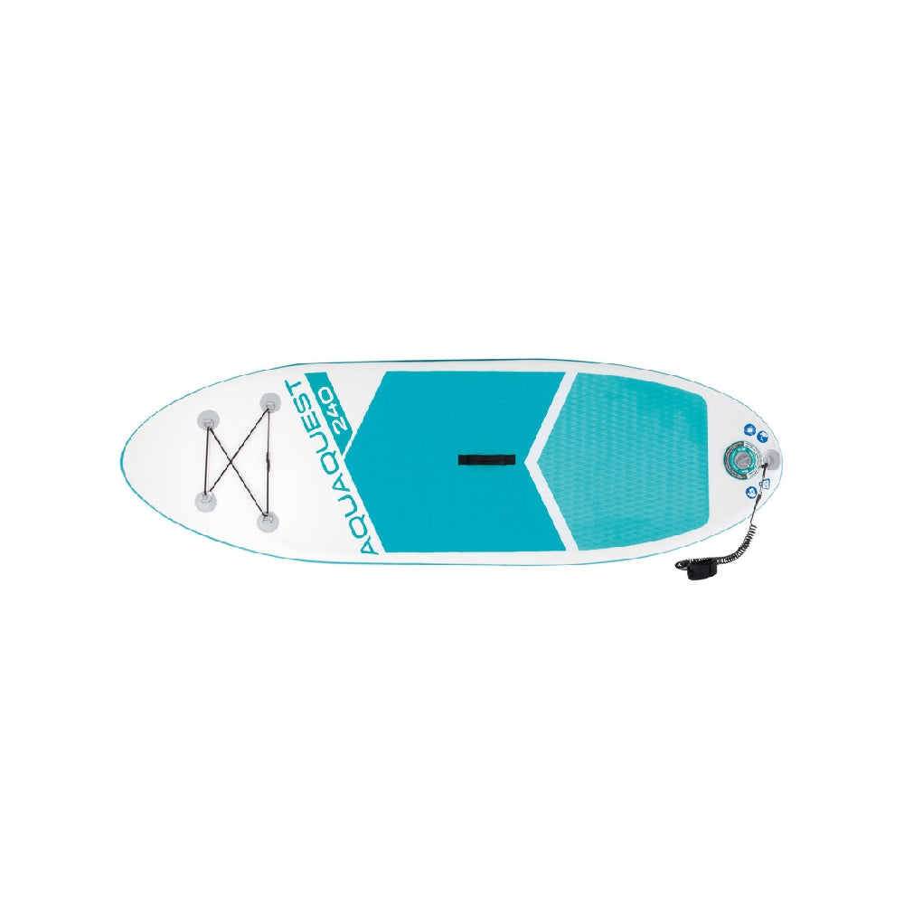 INTEX Aqua Quest 240 Youth SUP Equipment Set – 8ft Junior Stand-Up Paddle Board for Beginners - Image 2