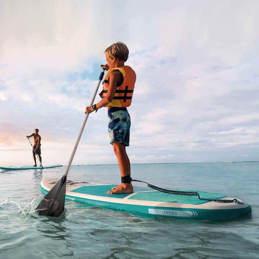 INTEX Aqua Quest 240 Youth SUP Equipment Set – 8ft Junior Stand-Up Paddle Board for Beginners - Image 5