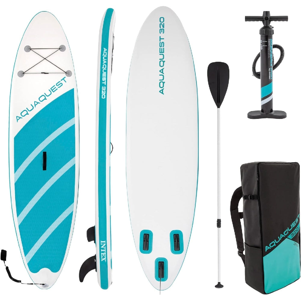 INTEX Aqua Quest 320 Inflatable Stand-Up Paddle Board (SUP) – Professional 10.5ft Board for Lakes & Oceans (Unisex) - Image 2