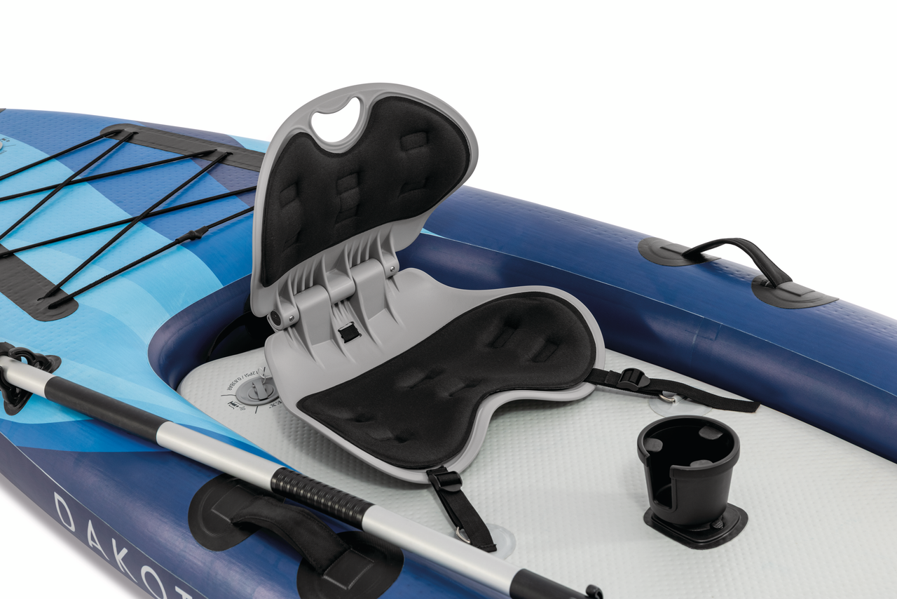 INTEX Dakota Quest Sit-On-Top Kayak – Professional 1-Person Inflatable Fishing Kayak with Oars & Carry Bag - Image 4