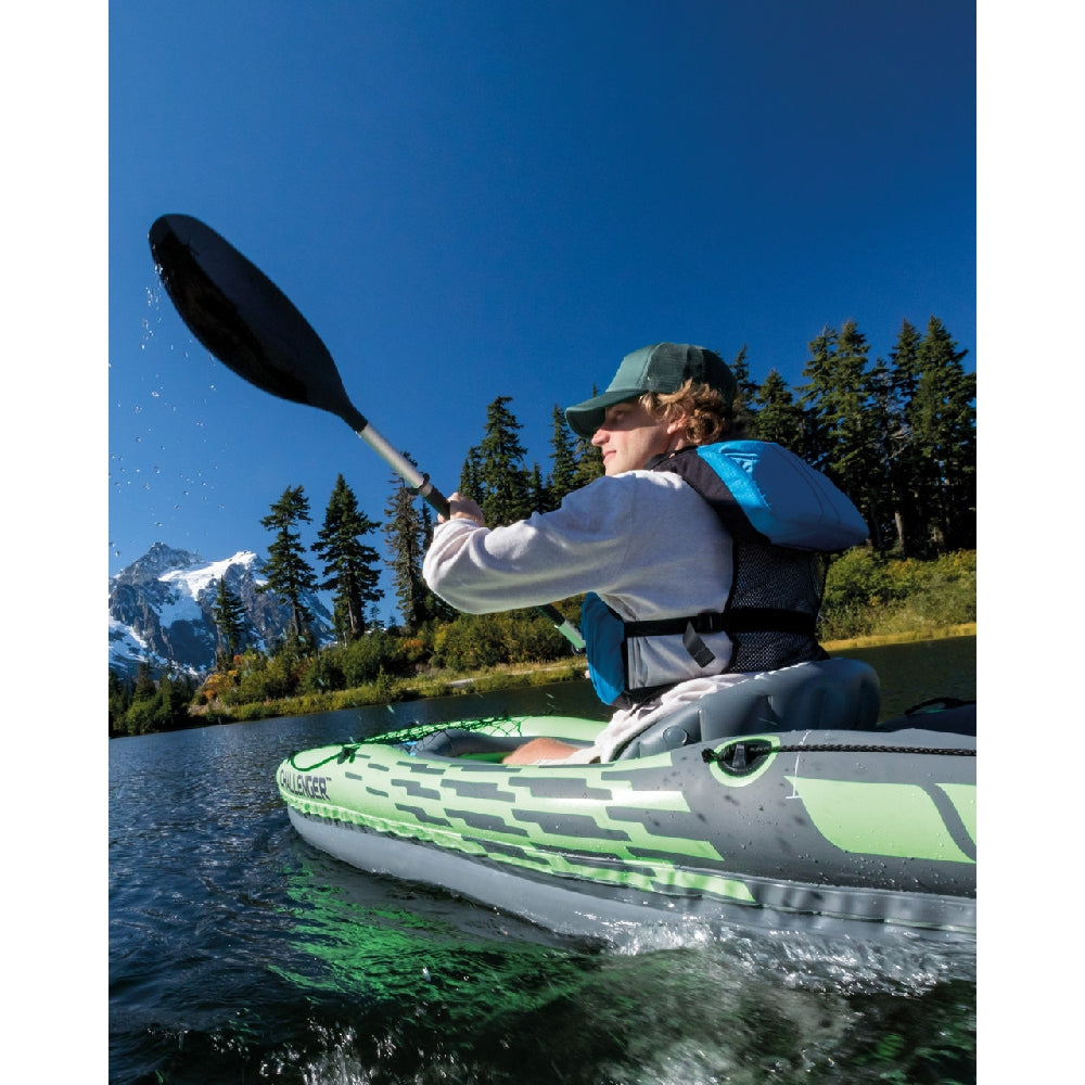 INTEX Challenger K1 Inflatable Kayak – 1-Person Recreational Kayak with Aluminum Oars & High-Output Pump - Image 5