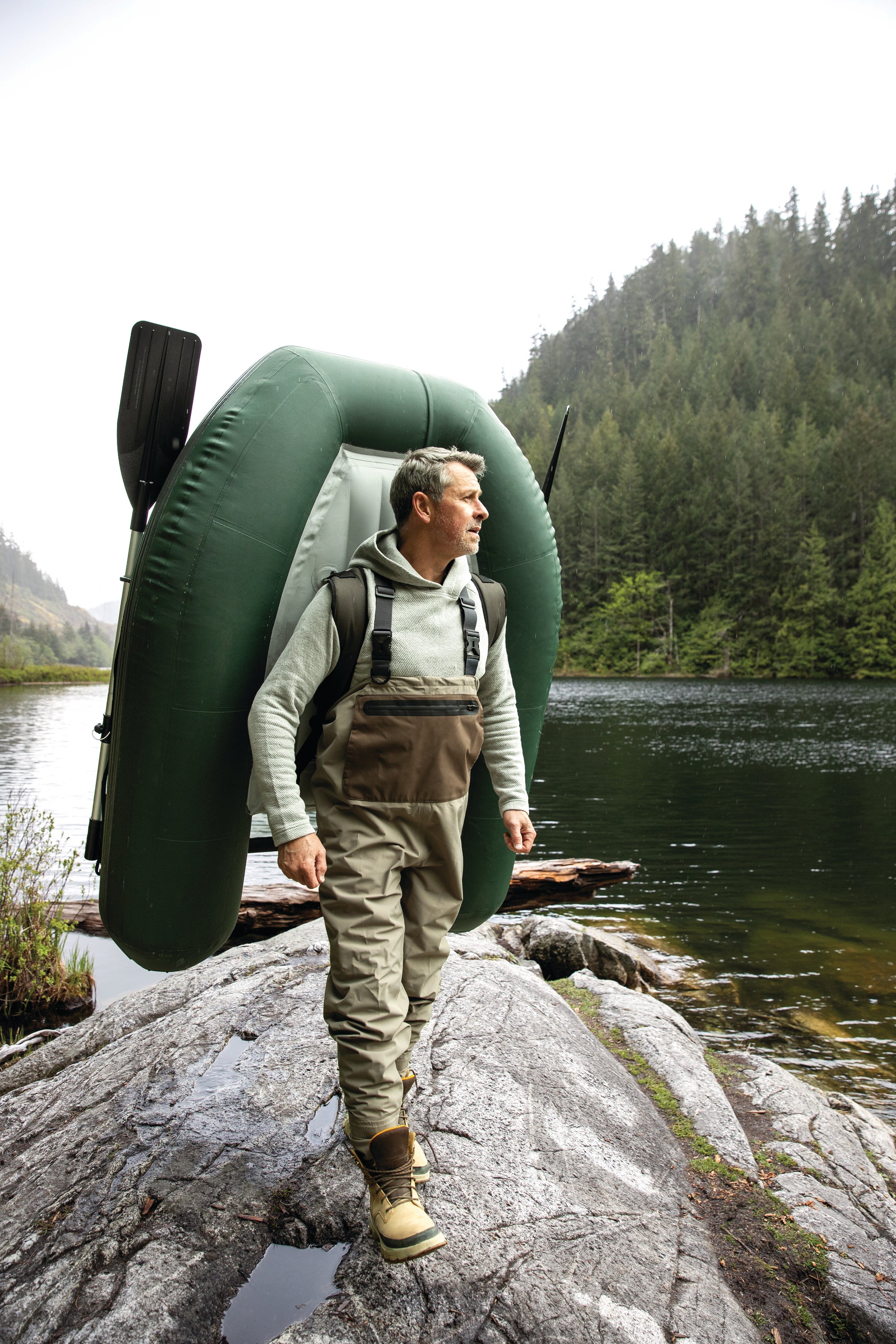 INTEX Big Catch Pro Fishing Float Tube – Inflatable Angler Chair with Storage for Fishing