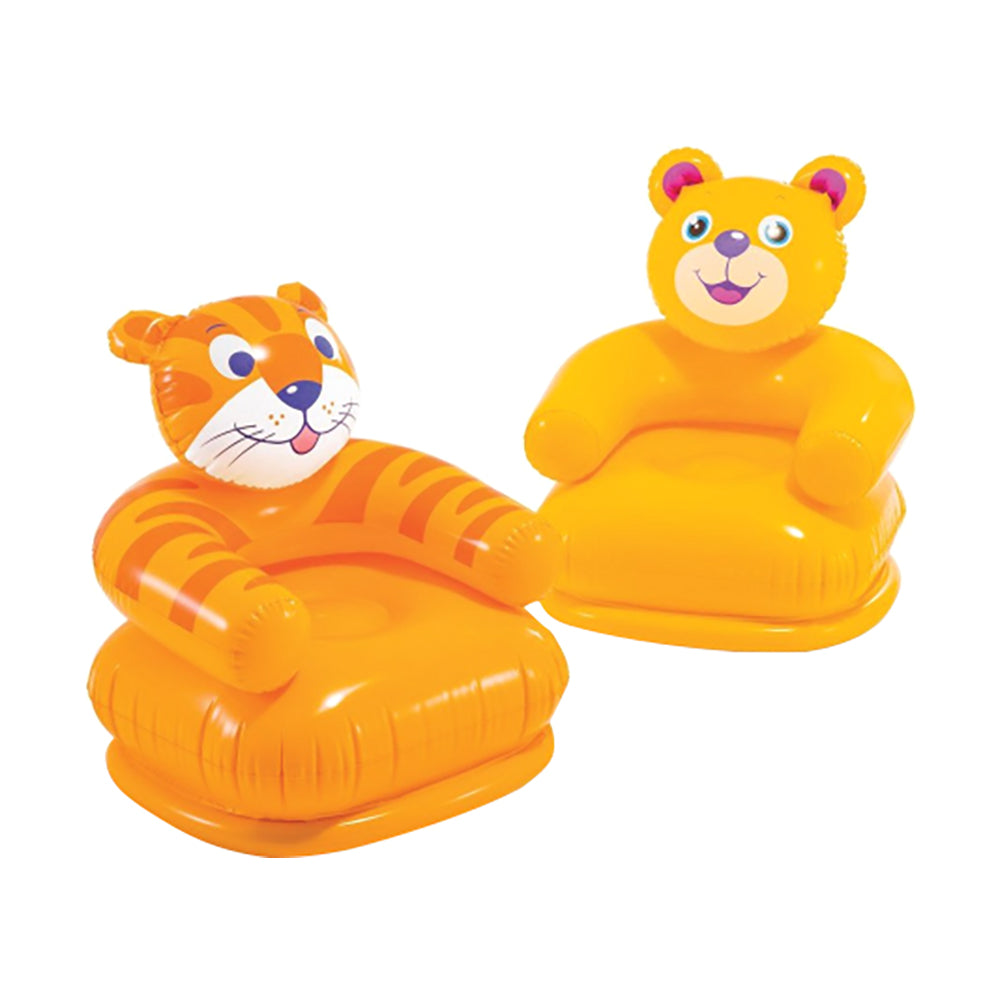 INTEX Happy Animal Inflatable Chair – Whimsical Character-Shaped Toddler Lounge for Bedrooms and Playrooms
