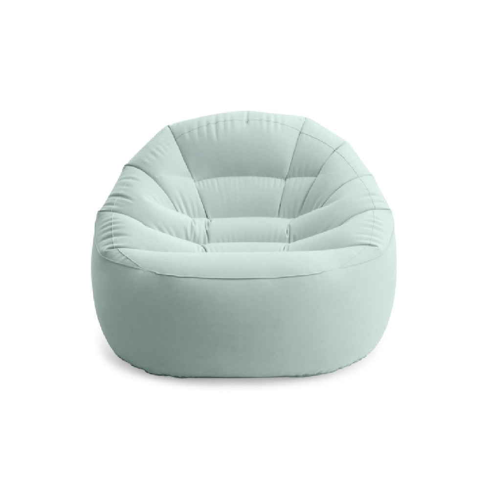 INTEX Empire Inflatable Accent Chair – Modern Design Flocked Lounge Seat in Assorted Vibrant Colors - Image 3