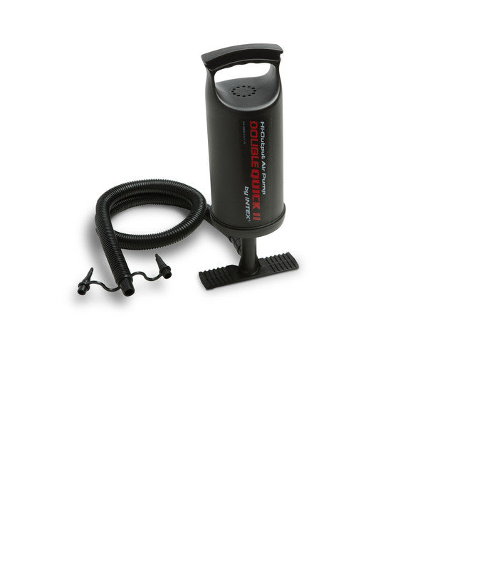 INTEX Double Quick II Hand Pump – 14-inch High-Output Manual Inflator with Universal Nozzles