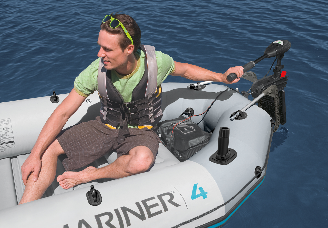INTEX Heavy-Duty Motor Mount Kit – Fits All Intex Inflatable Boats for Trolling & Electric Motors - Image 2