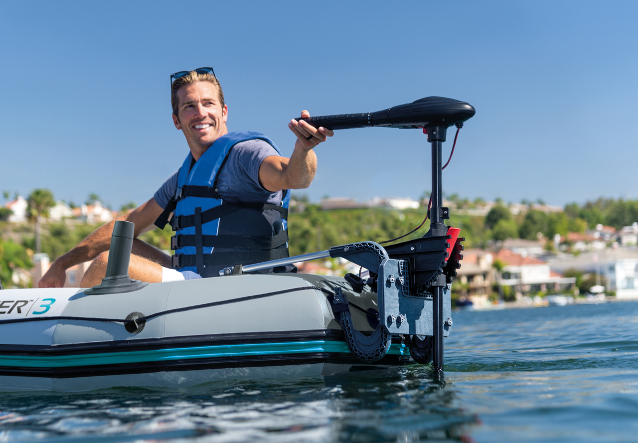 INTEX Heavy-Duty Motor Mount Kit – Fits All Intex Inflatable Boats for Trolling & Electric Motors - Image 3