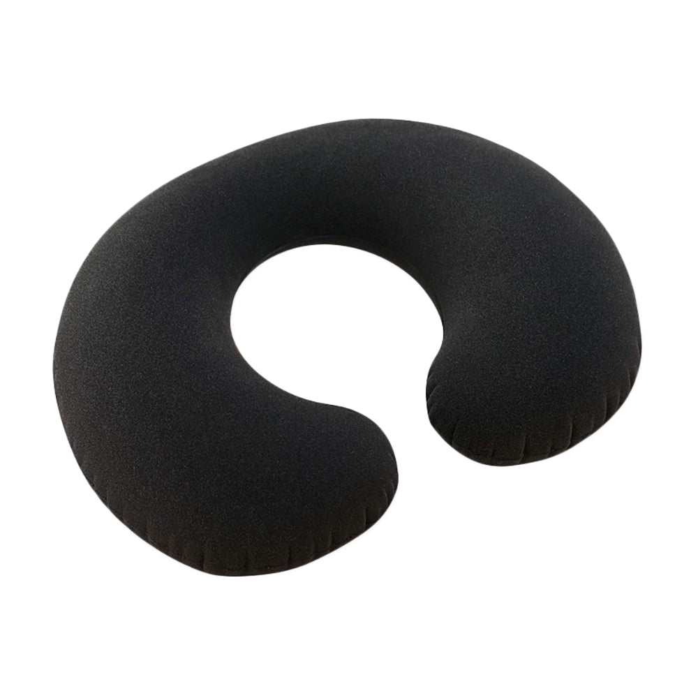 INTEX Inflatable Travel Neck Pillow – Ergonomic U-Shape Flocked Pillow for Long Flights & Road Trips (13+)