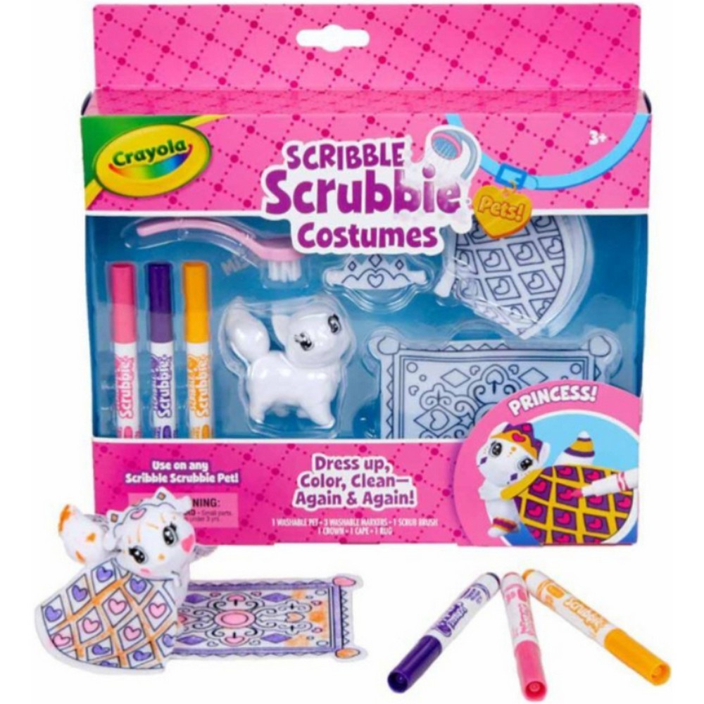 CRAYOLA LLC Crayola Pets Scribble Scrubbie Costumes Playset Unisex, 3-4 Years