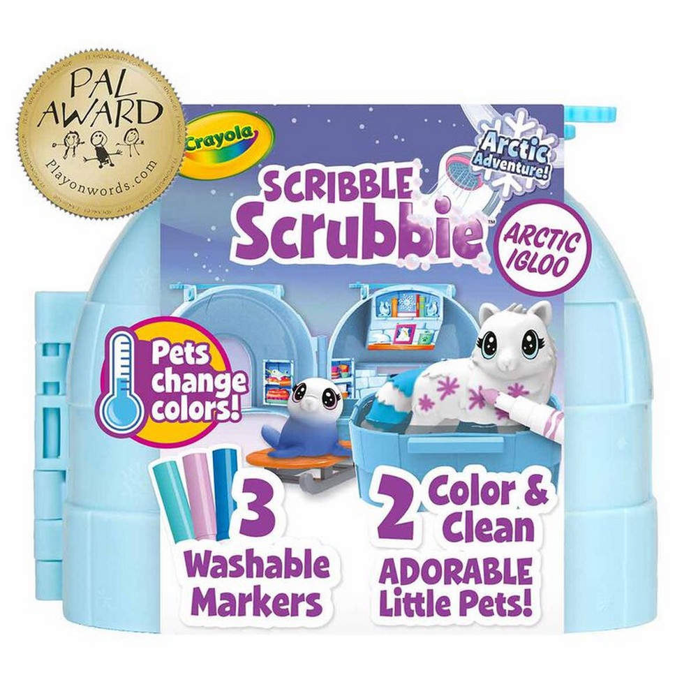 CRAYOLA LLC Crayola Scribble Scrubbie Pets Arctic Igloo Playset Unisex, 3-4 Years