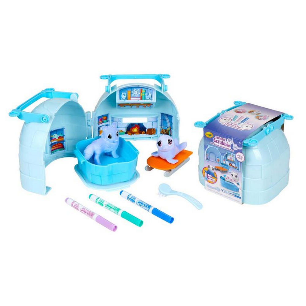 CRAYOLA LLC Crayola Scribble Scrubbie Pets Arctic Igloo Playset Unisex, 3-4 Years - Image 2