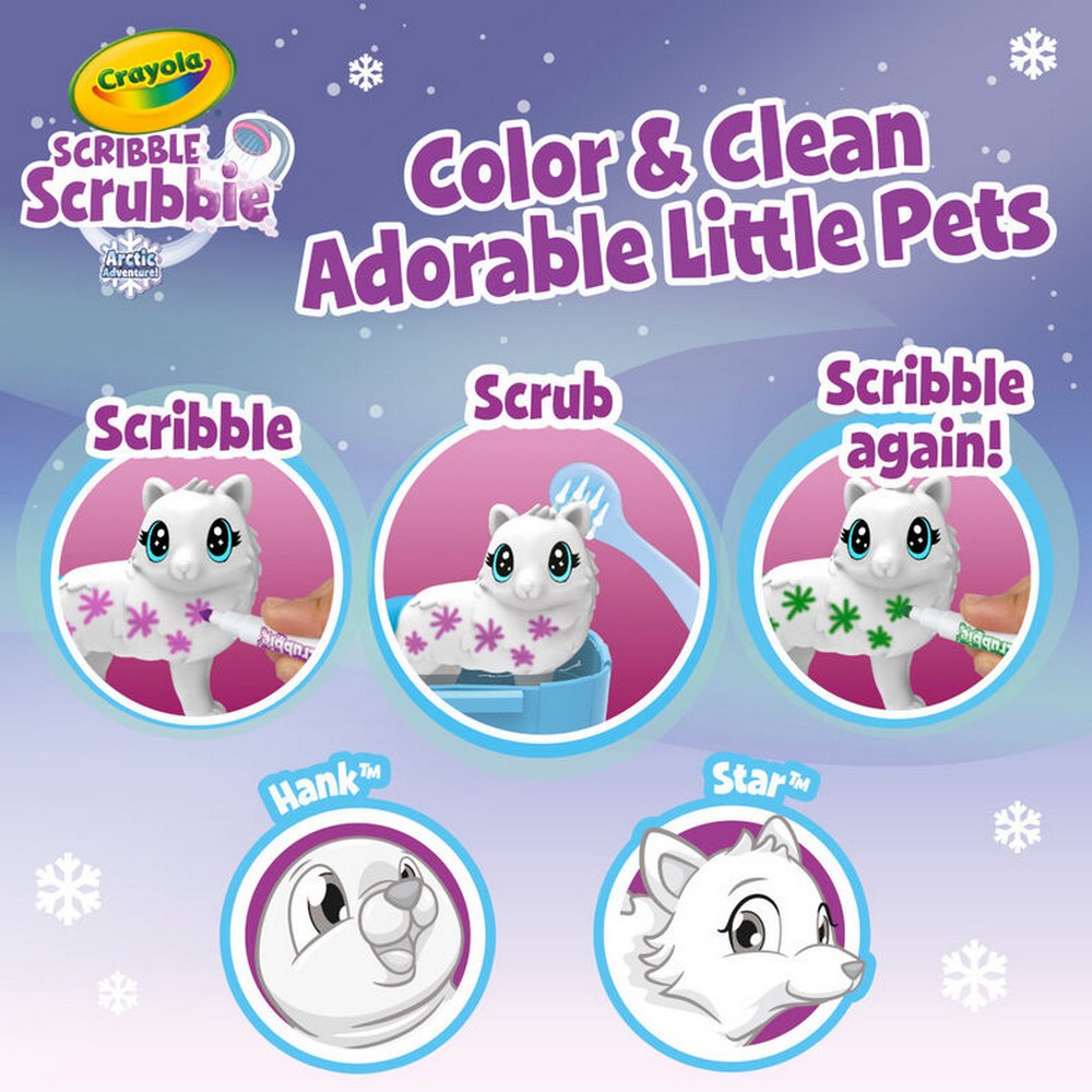 CRAYOLA LLC Crayola Scribble Scrubbie Pets Arctic Igloo Playset Unisex, 3-4 Years - Image 3
