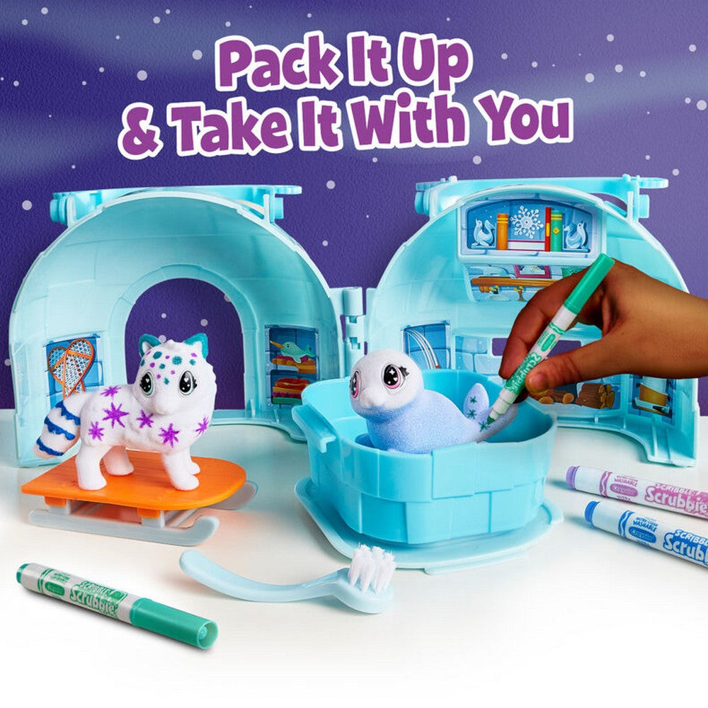 CRAYOLA LLC Crayola Scribble Scrubbie Pets Arctic Igloo Playset Unisex, 3-4 Years - Image 4