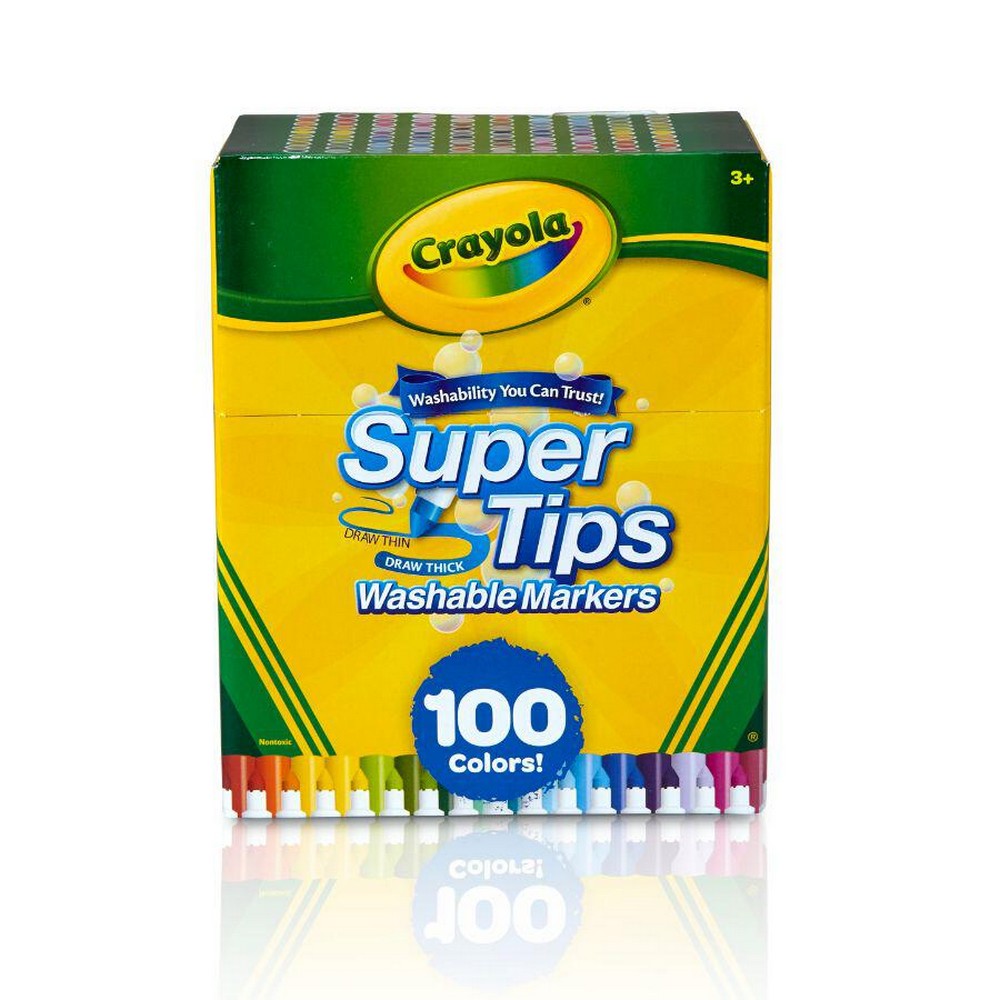 CRAYOLA LLC Crayola Super Tips Washable Markers Unisex, 3-4 Years, Pack of 100