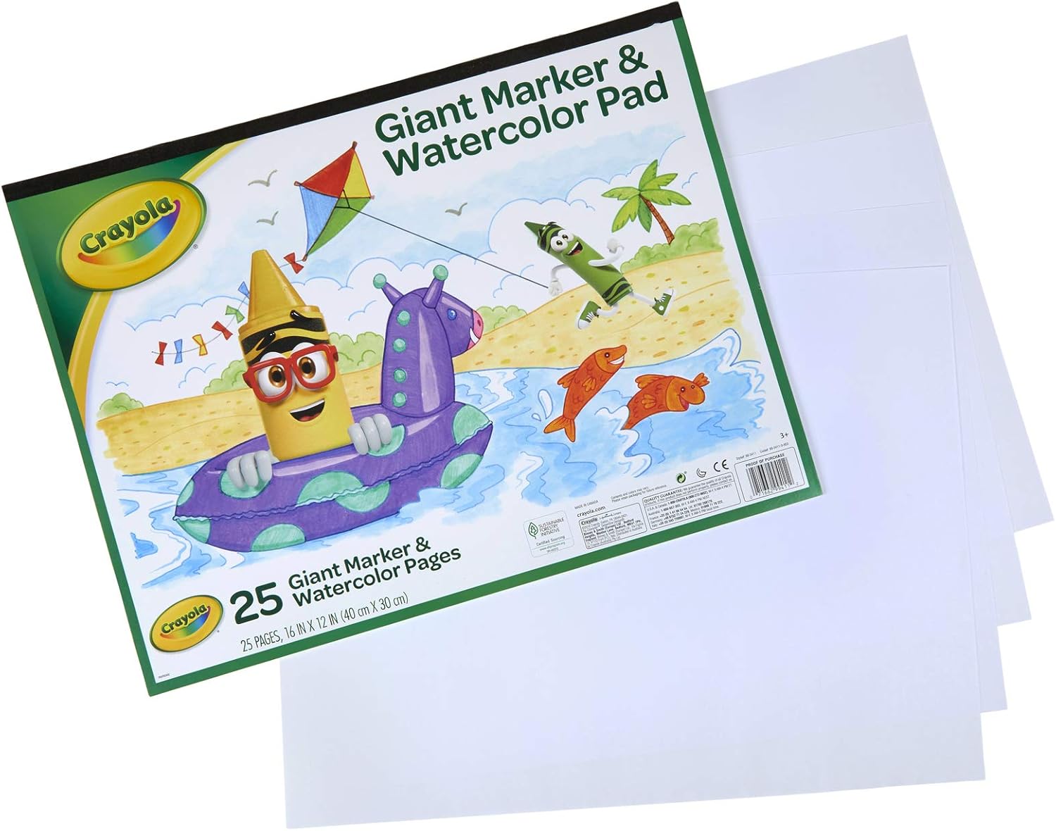 CRAYOLA LLC Crayola Giant Marker & Watercolour Pad Unisex, 3+ Years - Image 2
