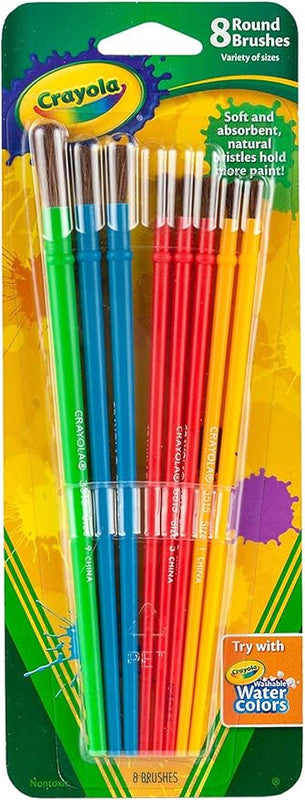 Crayola 8 Ct. Art & Craft Brush Set, Multi-Colour