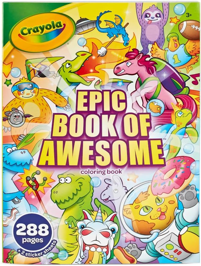 CRAYOLA LLC Crayola Awesome Colouring Book Unisex, 3+ Years