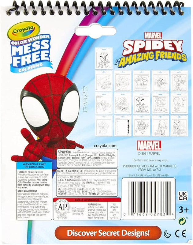 CRAYOLA Disney Spidey & Friends Creative Case – 40-Piece Coloring & Activity Kit - Image 2