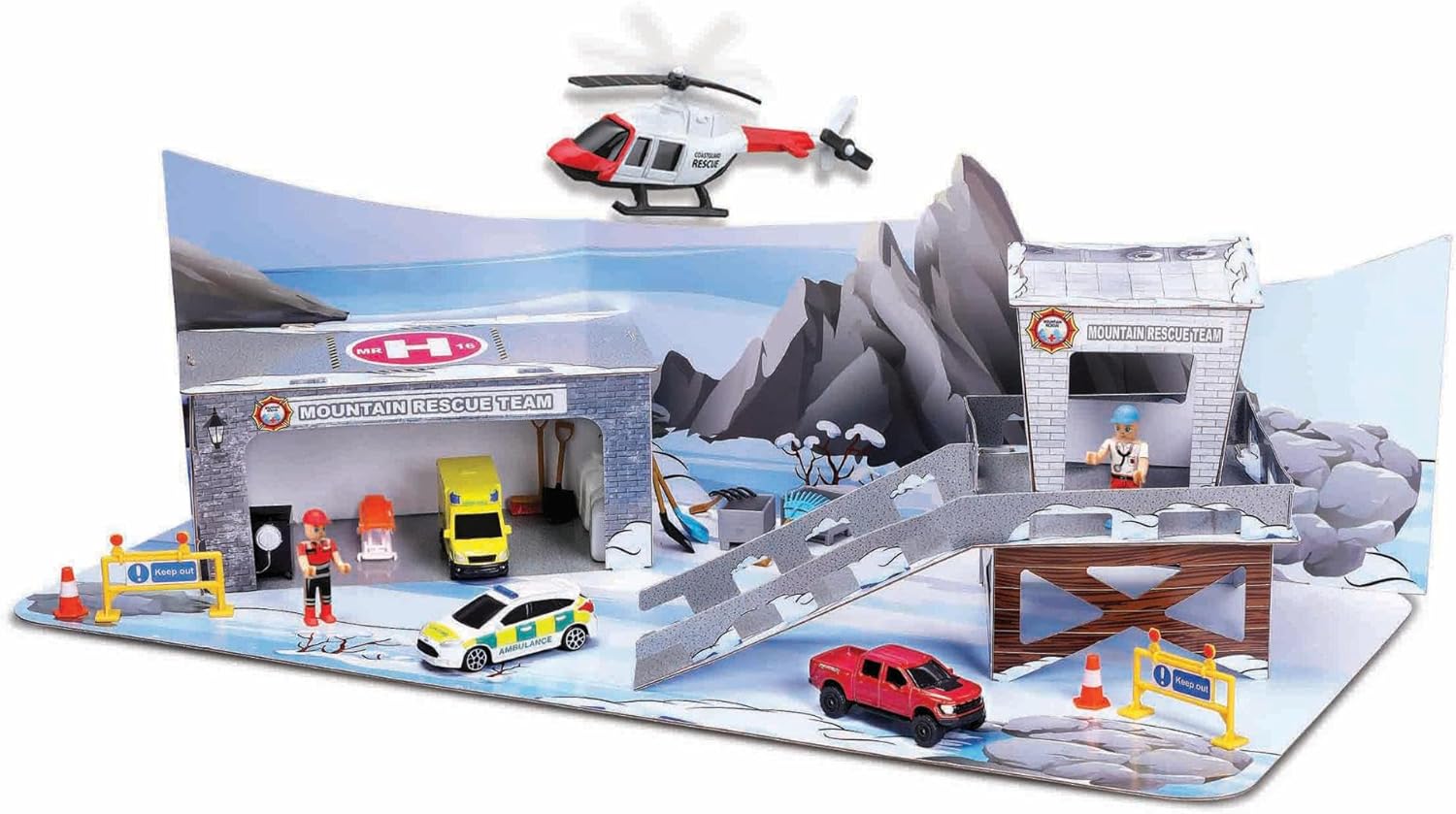 MAISTO DIECAST Maisto Build-N-Play Mountain Rescue Playset Unisex, 3-4 Years - Image 2