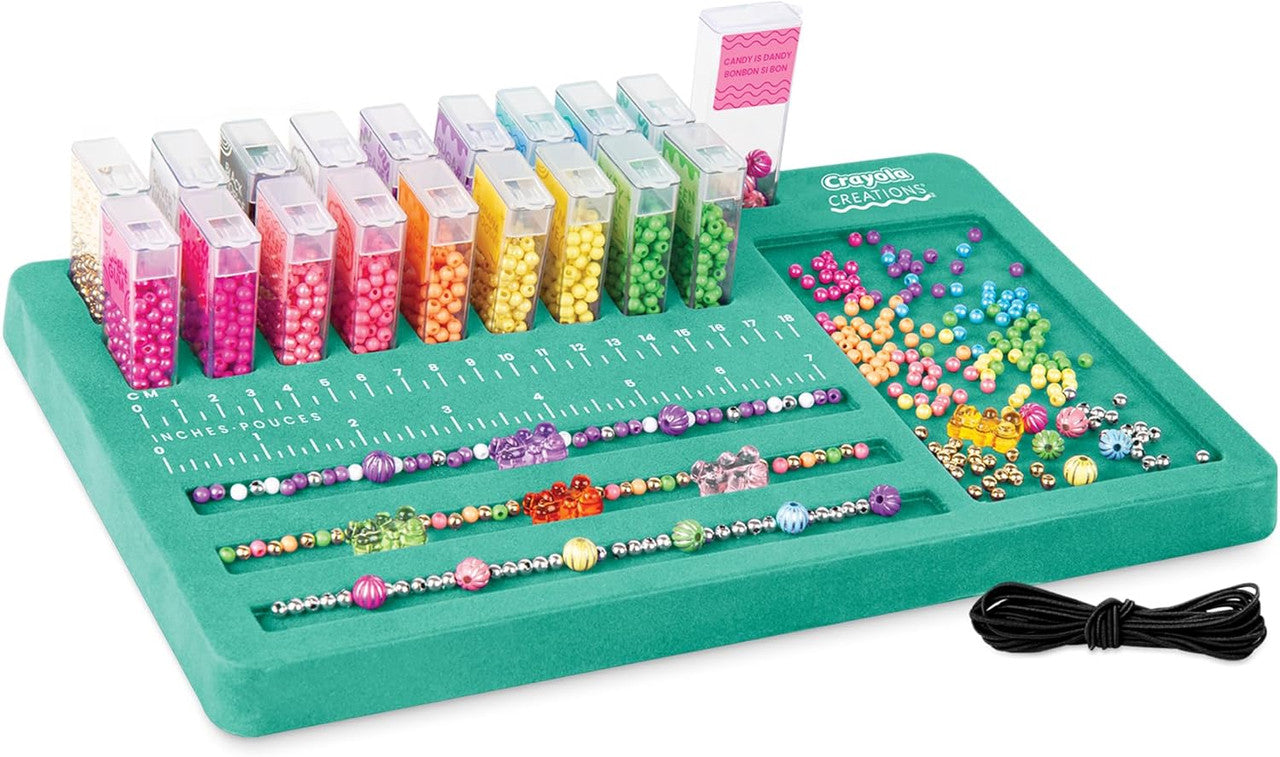 CRAYOLA Creations Flip Top Bead Shop – Jewelry Craft Kit for Kids