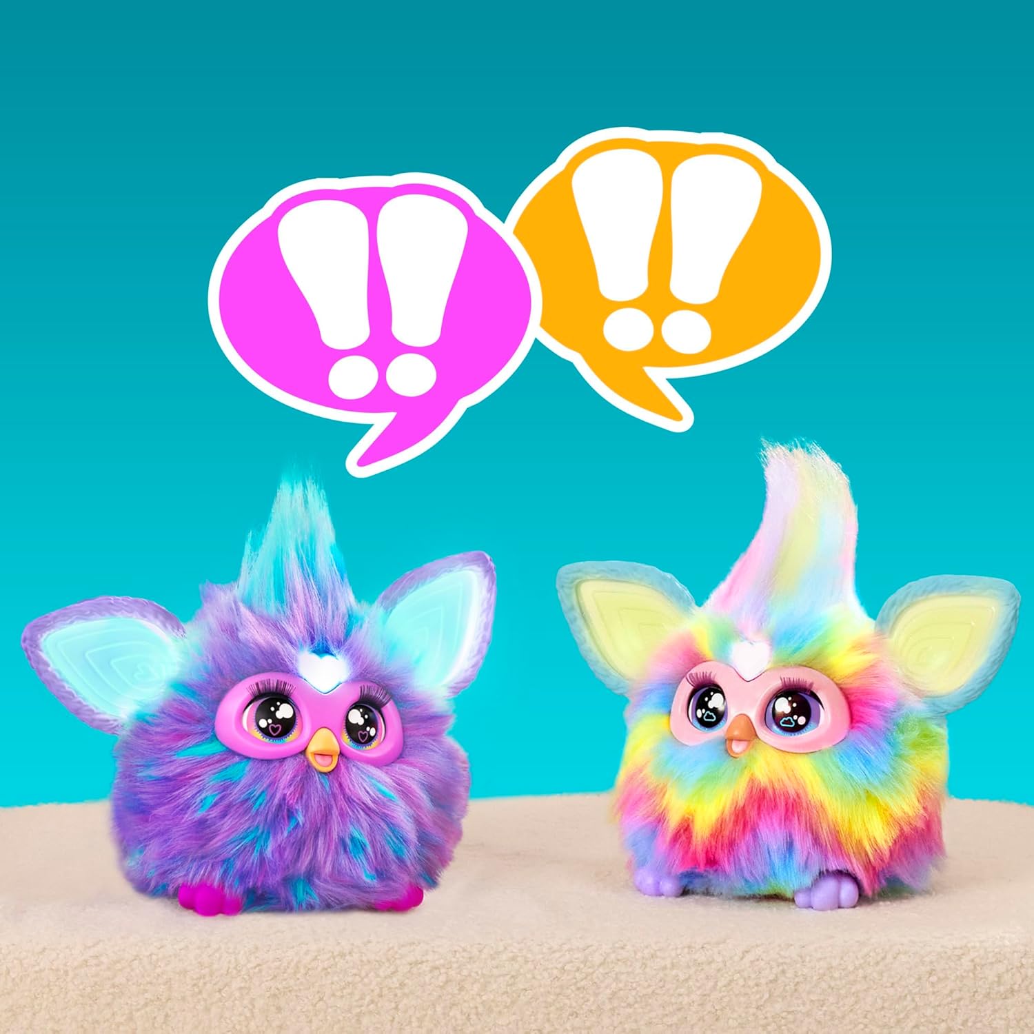 Furby Tie Dye, 15 Fashion Accessories, Interactive Plush Toys for 6 Year Old Girls & Boys & Up, Voice Activated Animatronic - Image 6