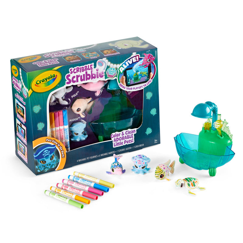 CRAYOLA LLC Crayola Scribble Scrubbie Lagoon Playset Unisex, 3+ Years