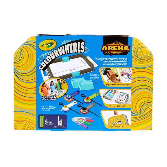 CRAYOLA ColourWhirls Battle Arena – Spinning Tops Action & Strategy Play Set - Image 3