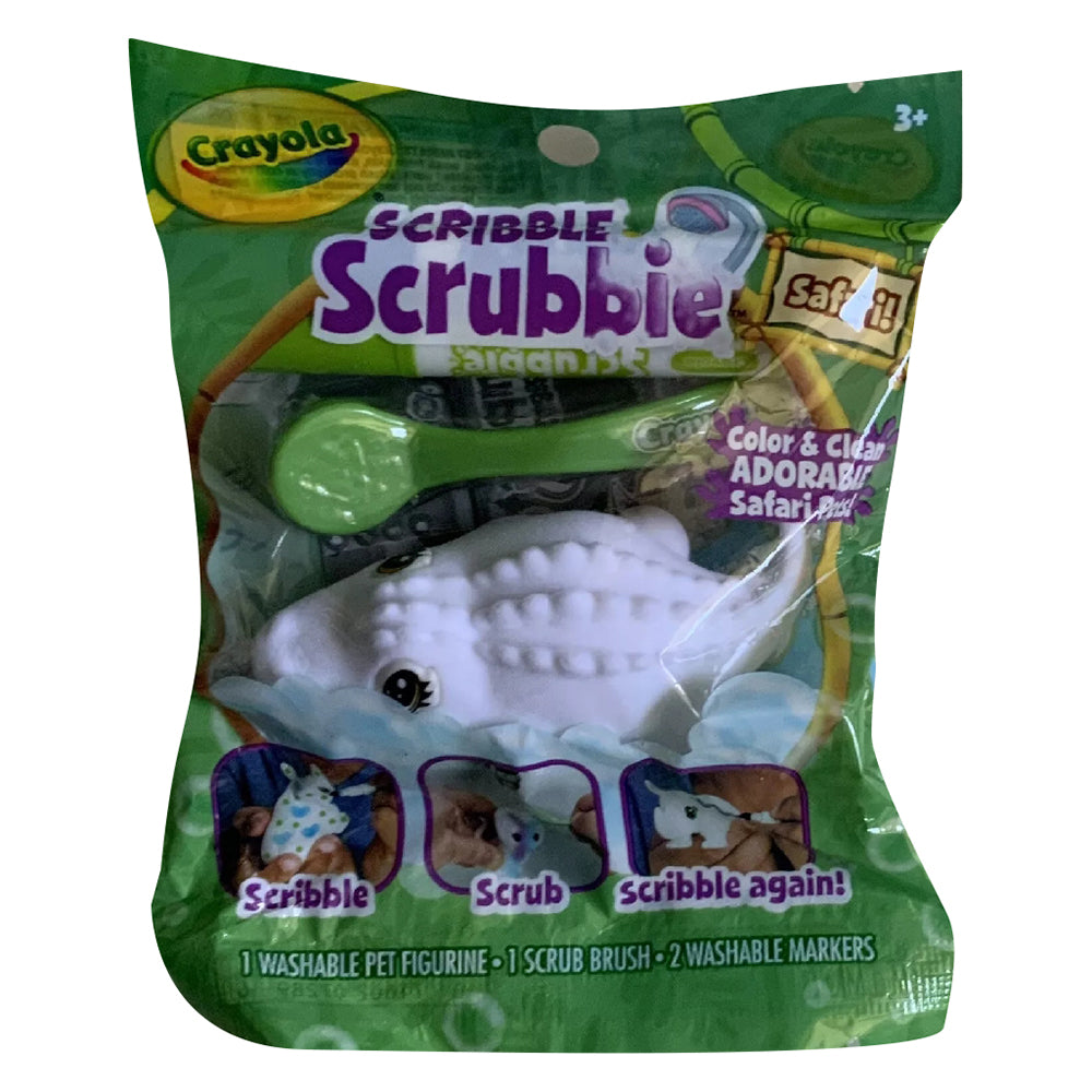CRAYOLA LLC Crayola Safari Animals Assorted Scribble Scrubbie Unisex, 3+ Years - Image 2