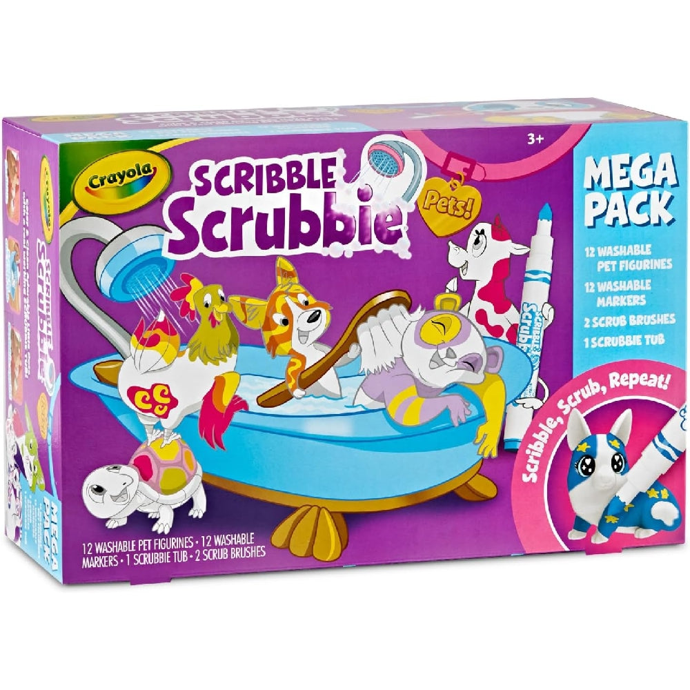 CRAYOLA LLC Crayola Scribble Scrubbie Pets Mega Tub Set Unisex, 3+ Years - Image 3