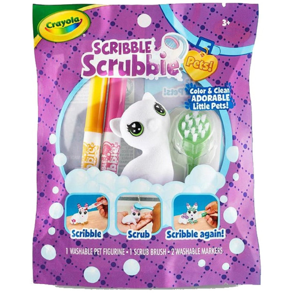 CRAYOLA LLC Crayola Assorted Adorable Scribble Scrubbie Unisex, 3+ Years