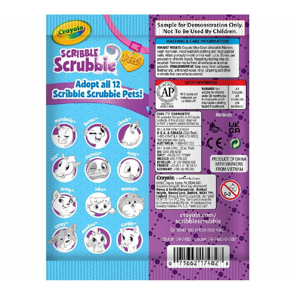 CRAYOLA LLC Crayola Assorted Adorable Scribble Scrubbie Unisex, 3+ Years - Image 7