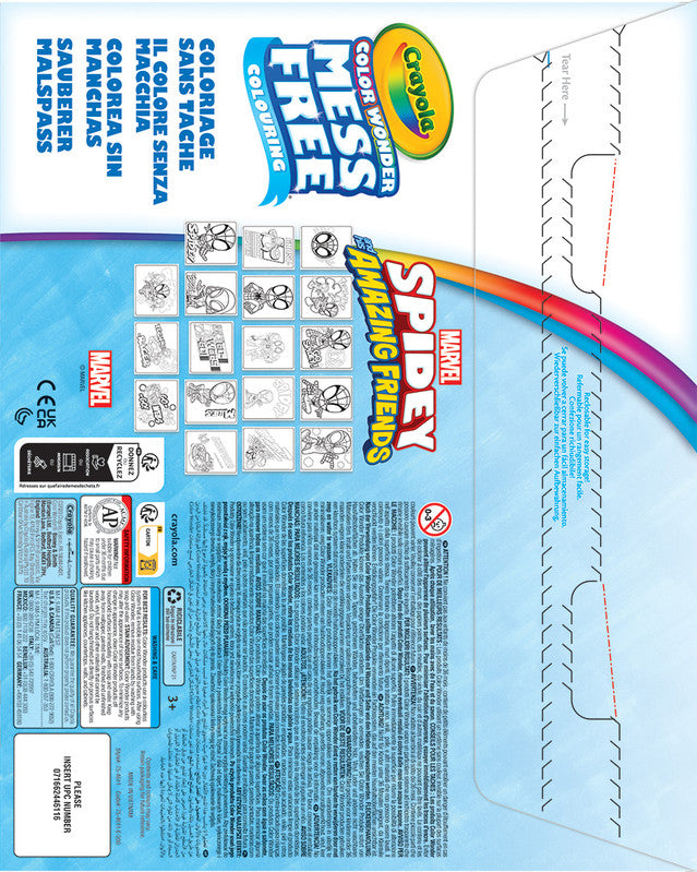 CRAYOLA Disney Spidey Color Wonder Foldable Activity Pad with Mess-Free Markers - Image 4