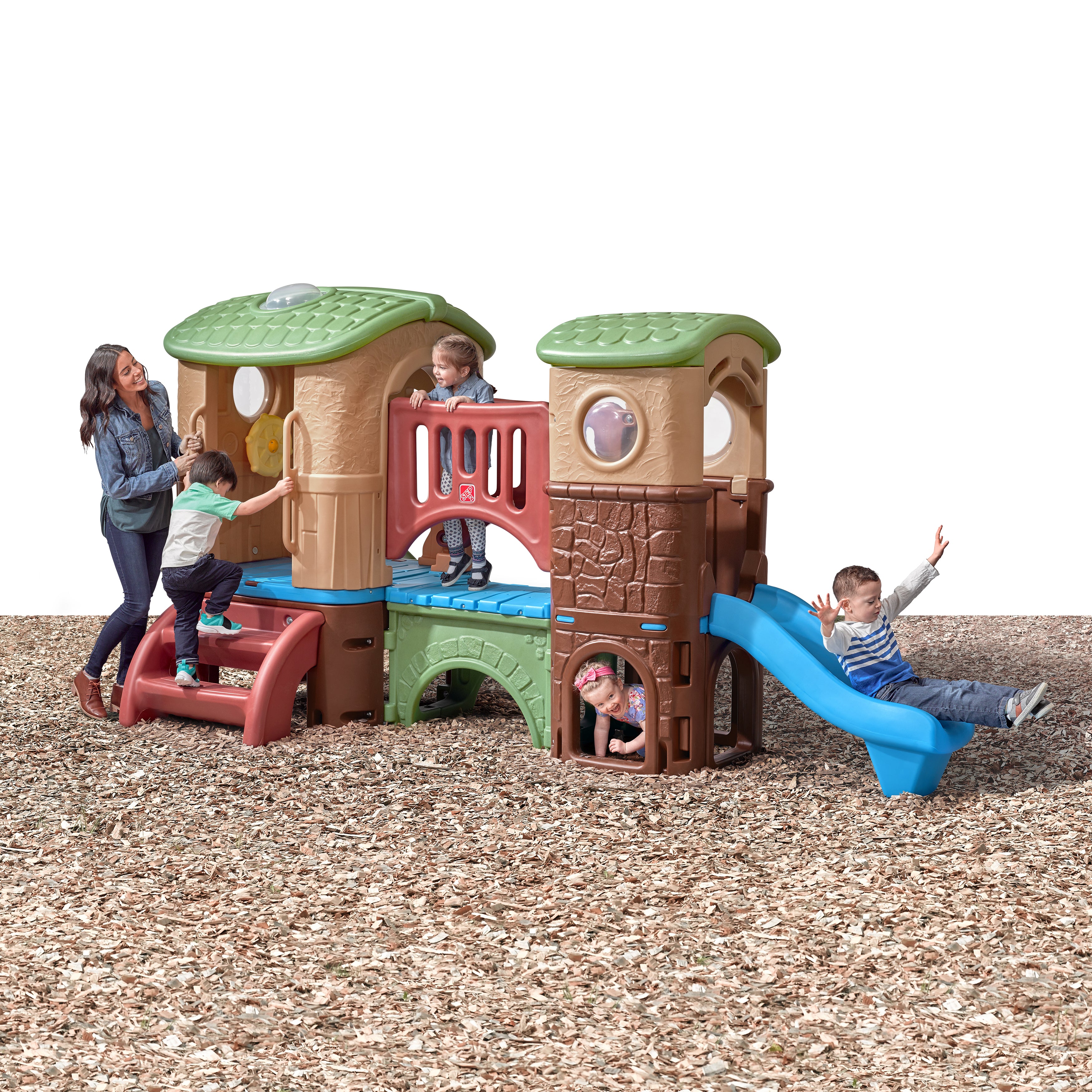 STEP2 Climber Clubhouse For Kids - Brown