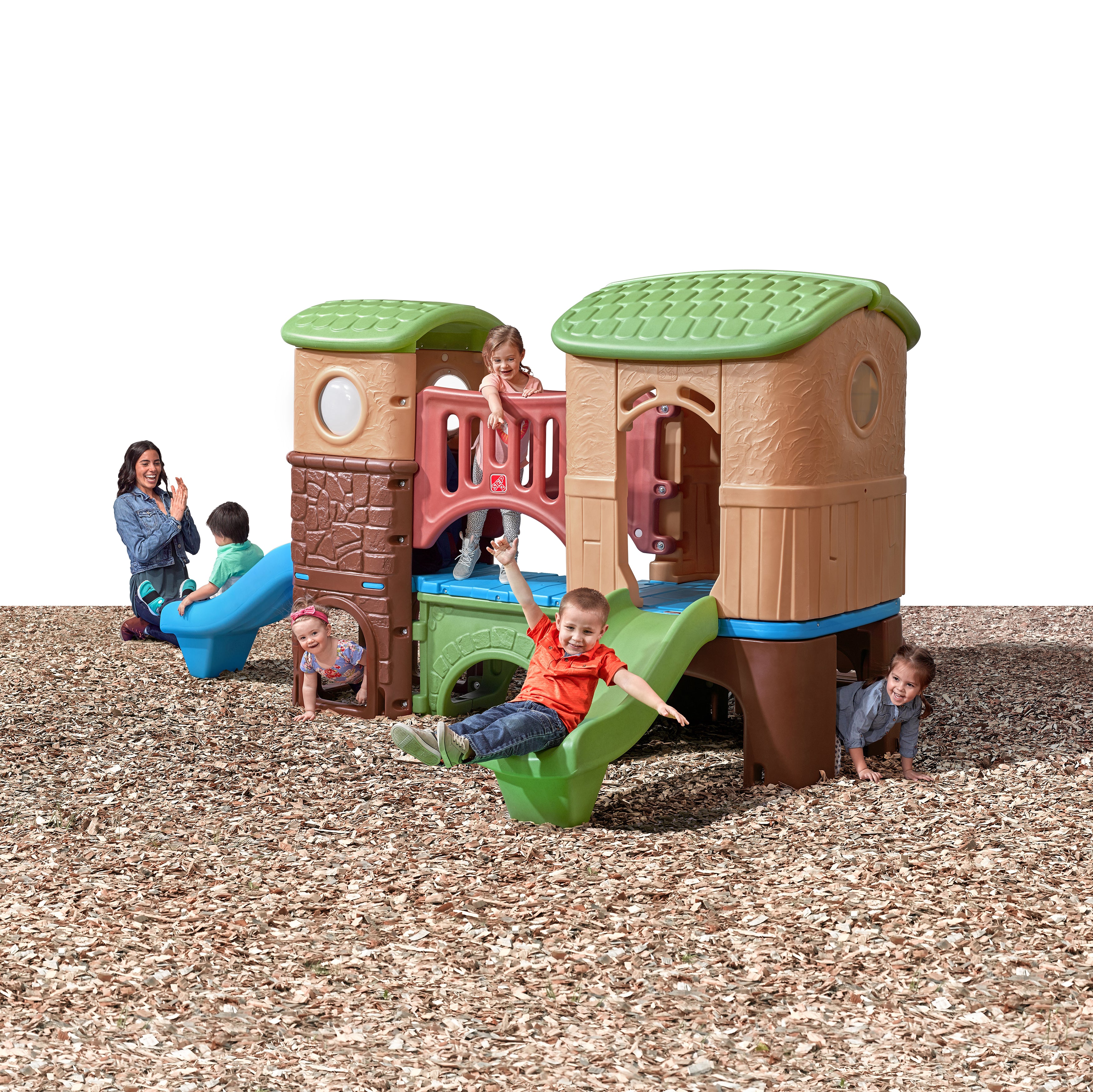 STEP2 Climber Clubhouse For Kids - Brown