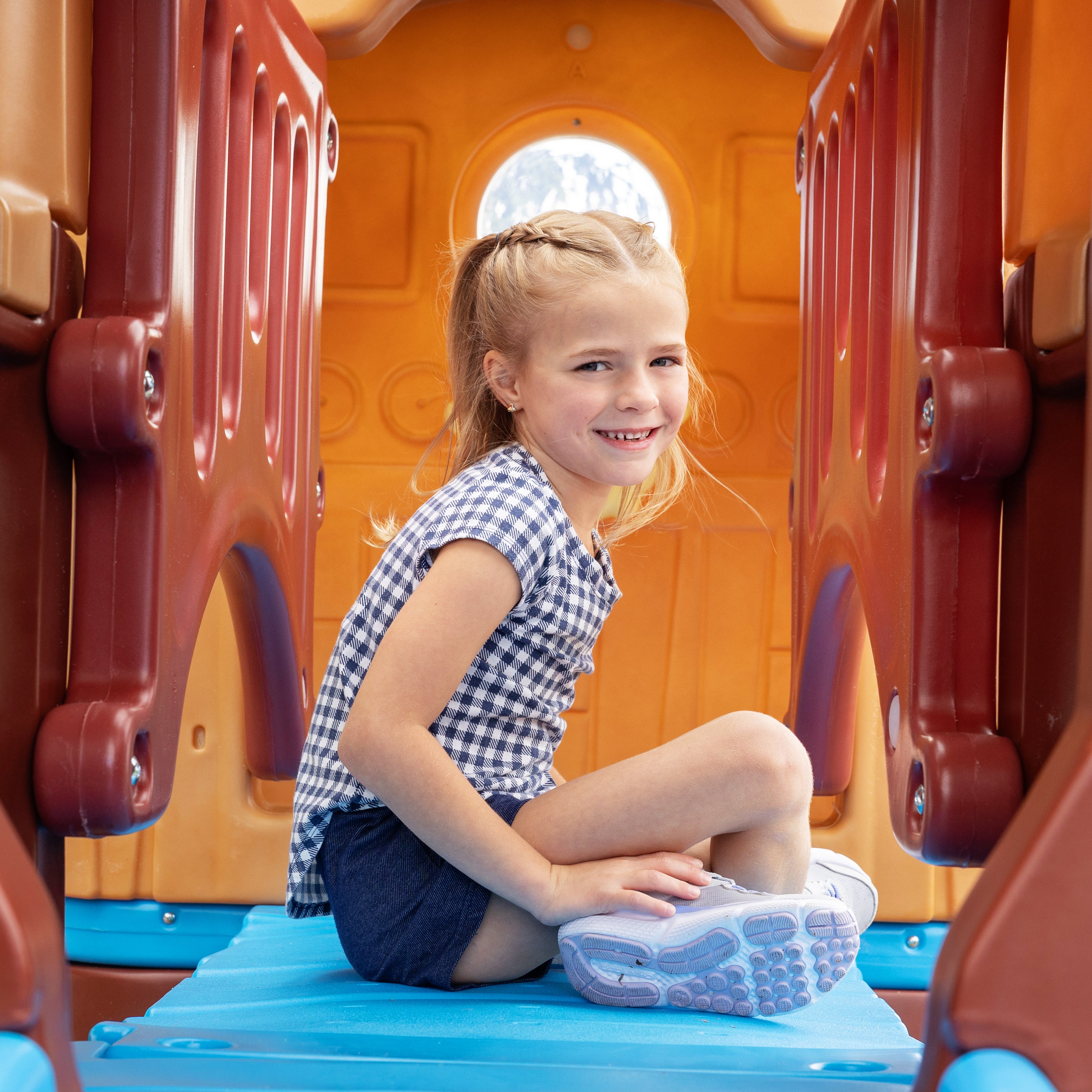 STEP2 Climber Clubhouse For Kids - Brown