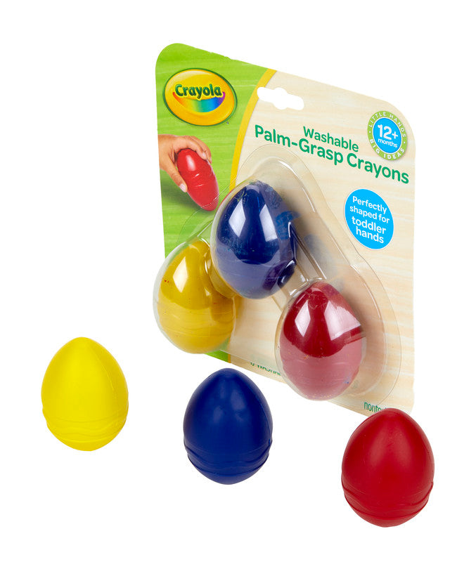 CRAYOLA LLC Crayola 3COUNT WASHABLE EGG CRAYON, 6PK
