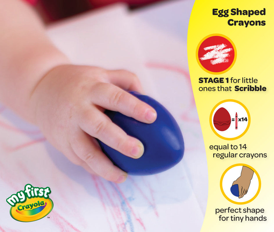 CRAYOLA LLC Crayola YK,6COUNT WASHABLE PALM GRASP CRAYONS, 6PK - Image 4