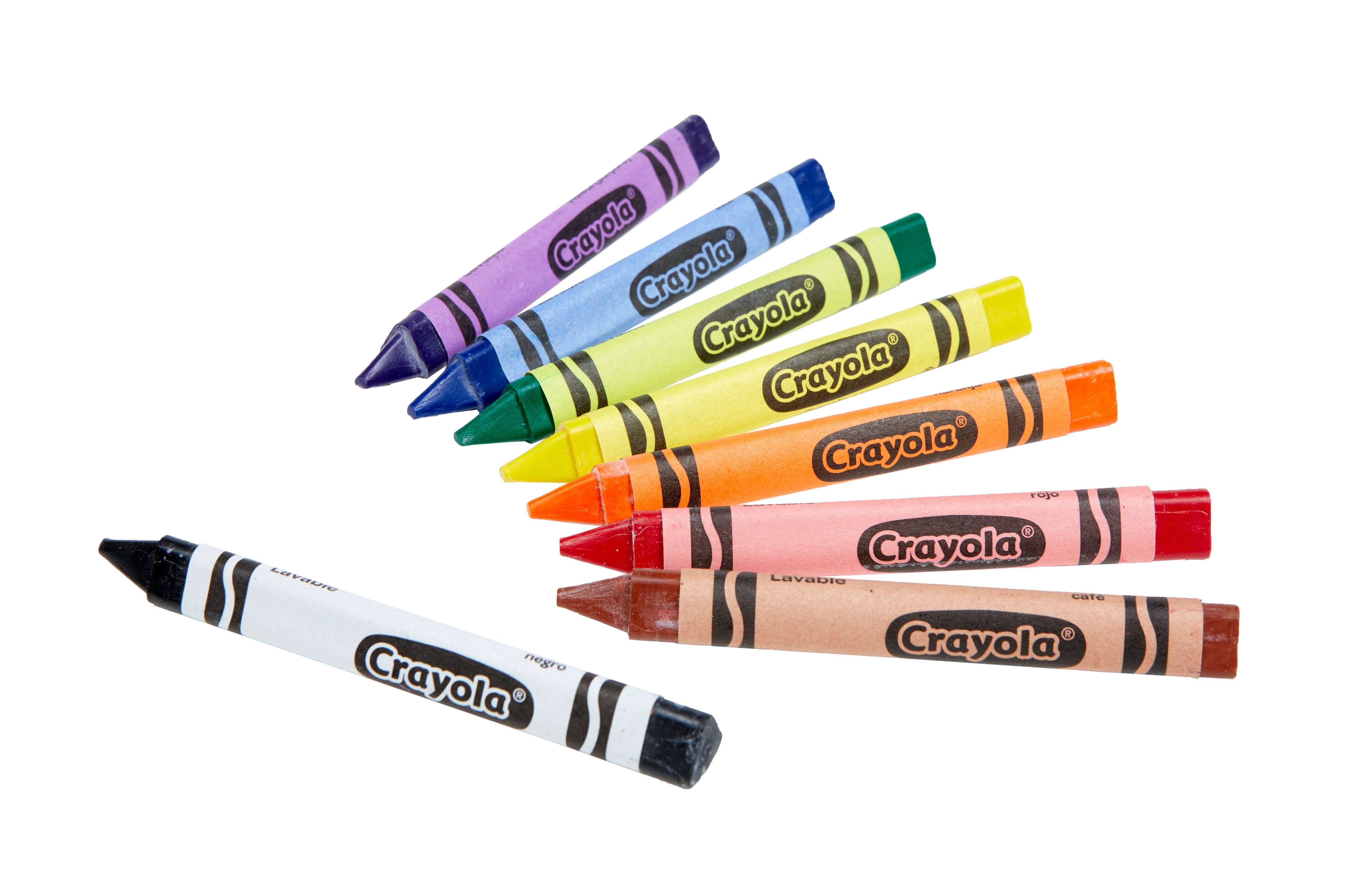 CRAYOLA Washable Tripod Grip Crayons - Pack of 8 Color