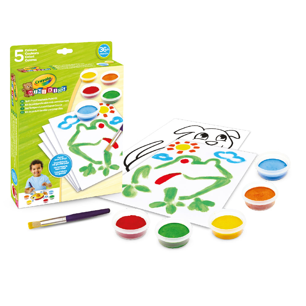 CRAYOLA Mini Kids, Spill Proof Washable Paint Set for Kids