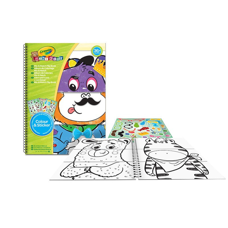 CRAYOLA LLC Mini Kids Mix & Match Flip Book – Interactive Emotions & Expressions Activity