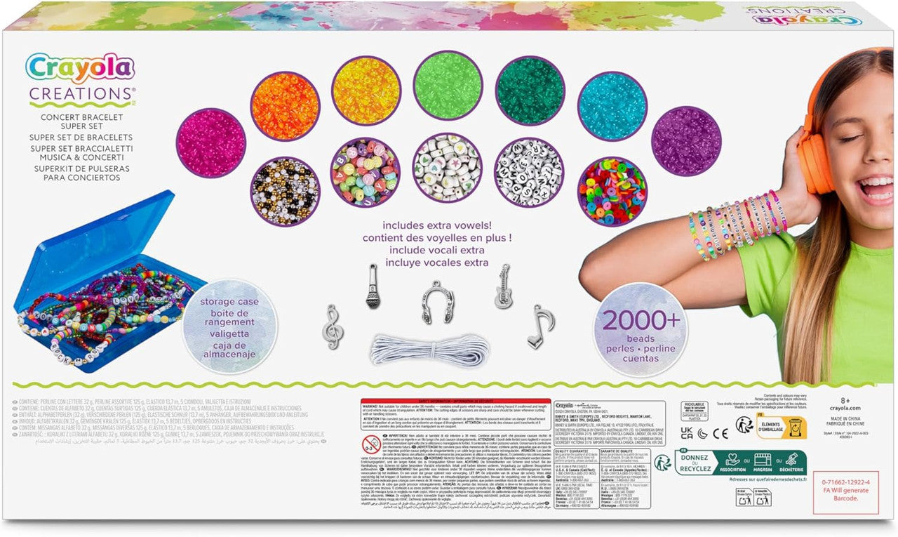 CRAYOLA Creations Concert Bracelets Super Set – Music-Themed Jewelry Craft Kit for Kids - Image 3