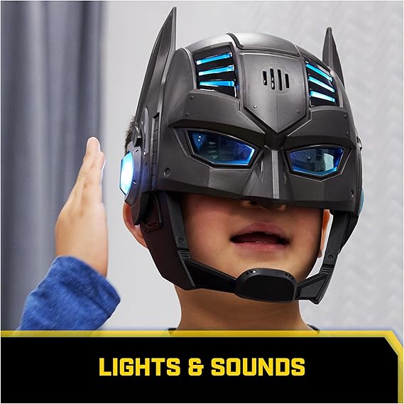 DC COMICS, ARMOR-UP BATMAN MASK WITH VISOR, 15+ SOUNDS - Image 3