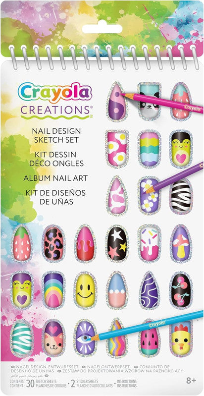 CRAYOLA LLC Crayola Creations Nail Design Compact Portfolio – Complete Kids’ Nail Art Kit - Image 2