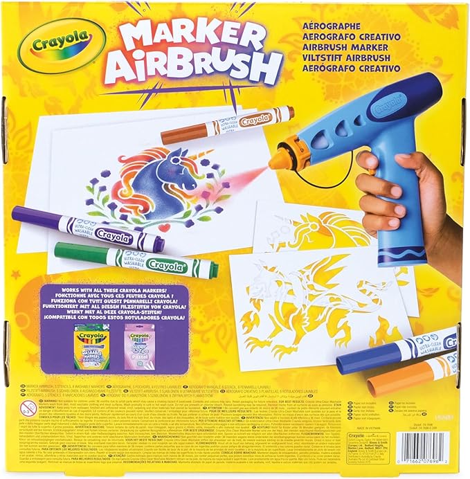 CRAYOLA Mini Marker Air Sprayer – Creative Airbrush Toy for Kids - Image 3